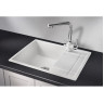 Кухонная мойка GRANULA GR-6501 арктик (белый) 6501 APKTIK